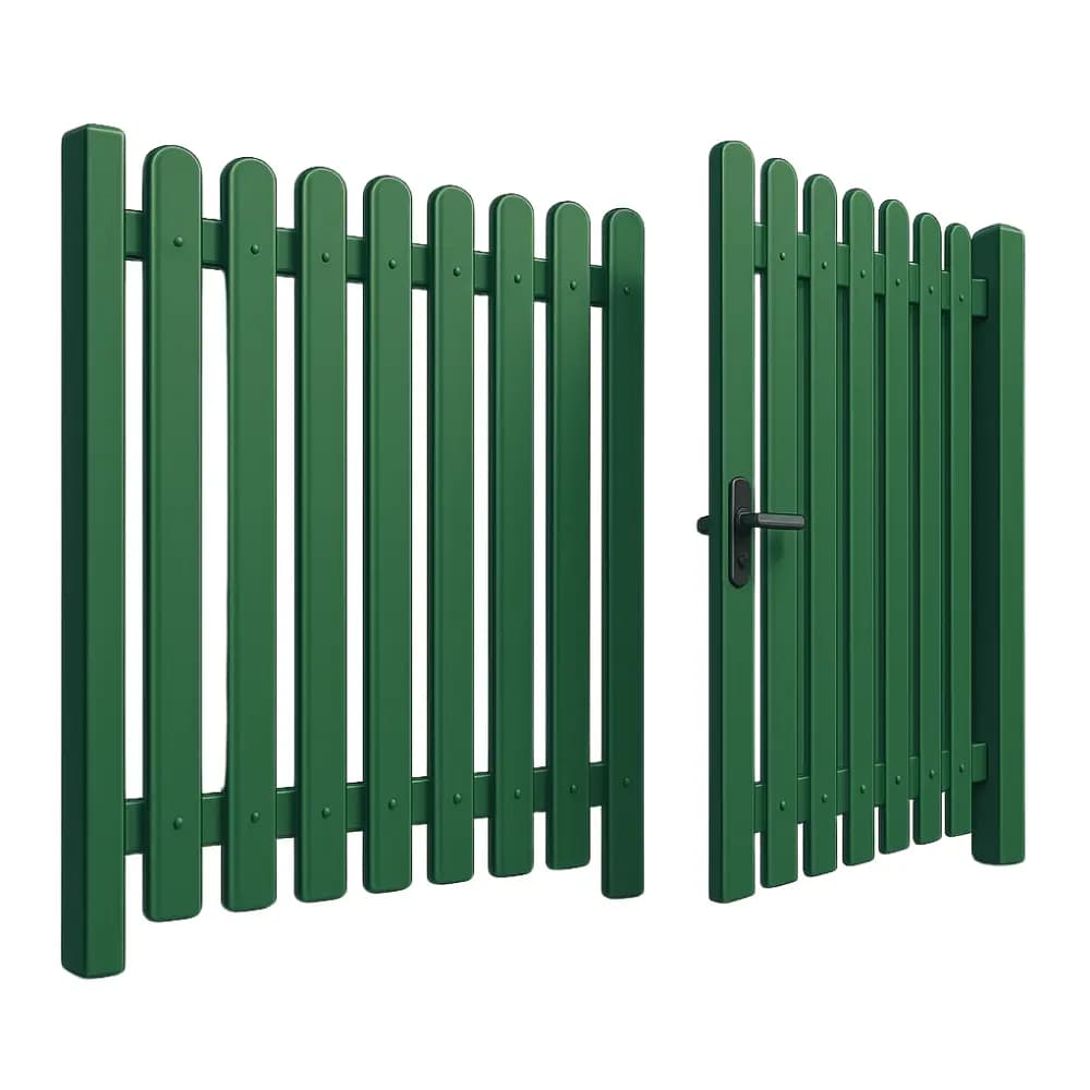 Установка забора из штакетника