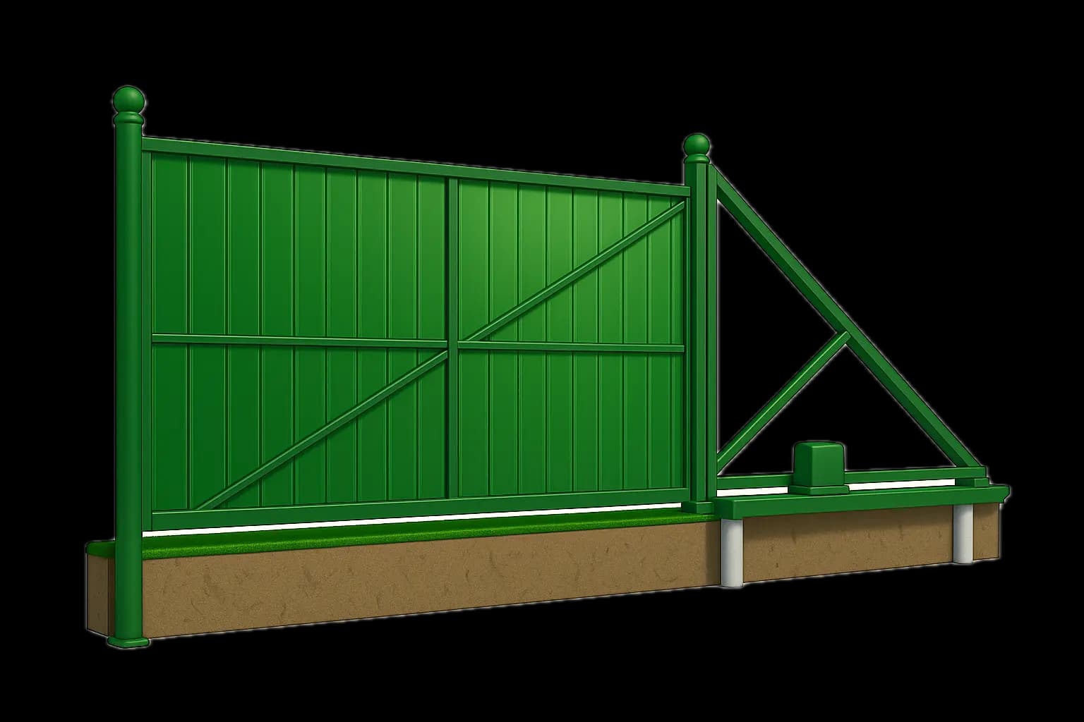 Установка ворот