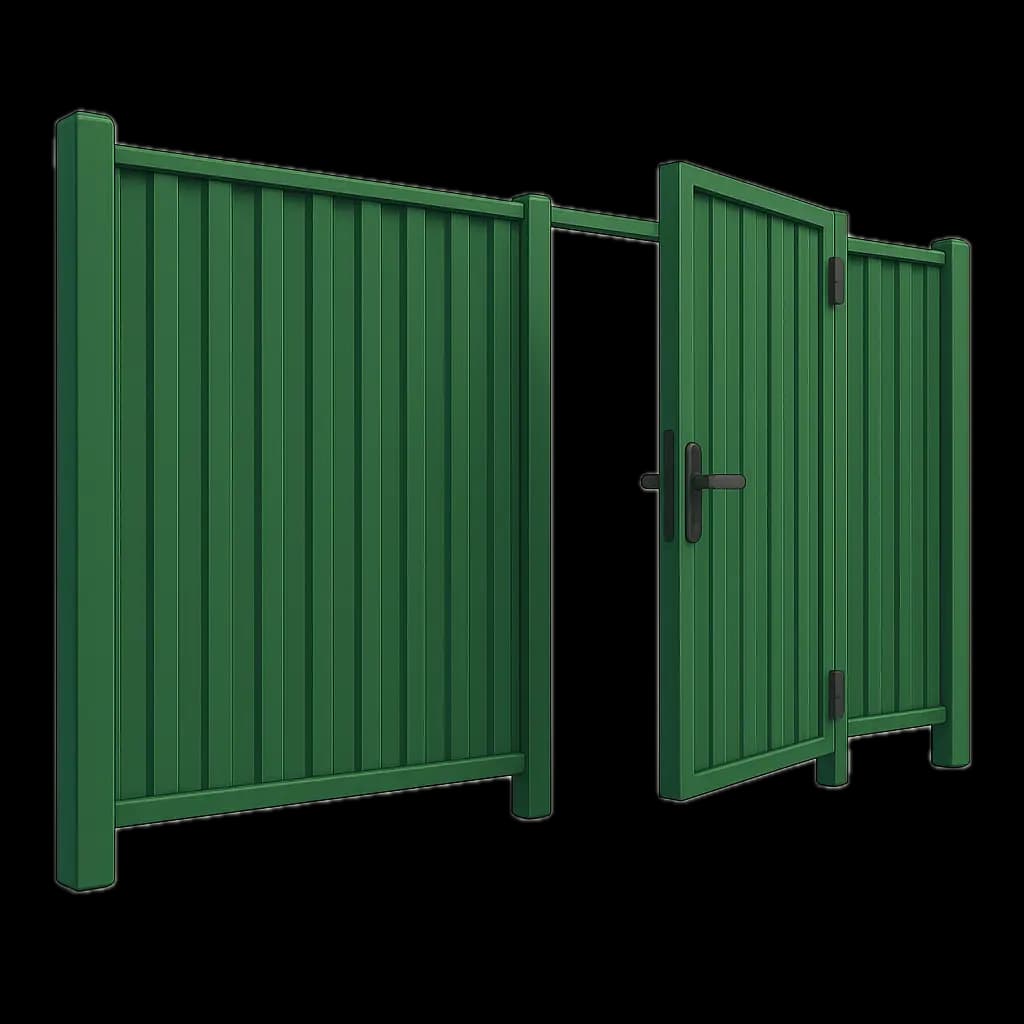 Установка забора из металлопрофиля