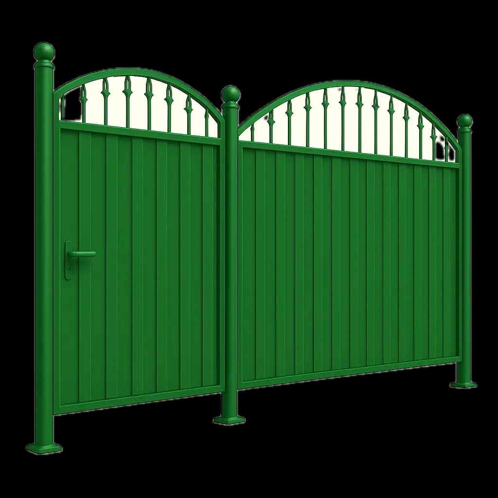 Установка комбинированного забора